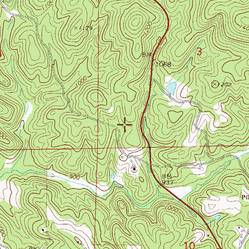 Topographic Map of Spring Hill Number Three Mine, AL
