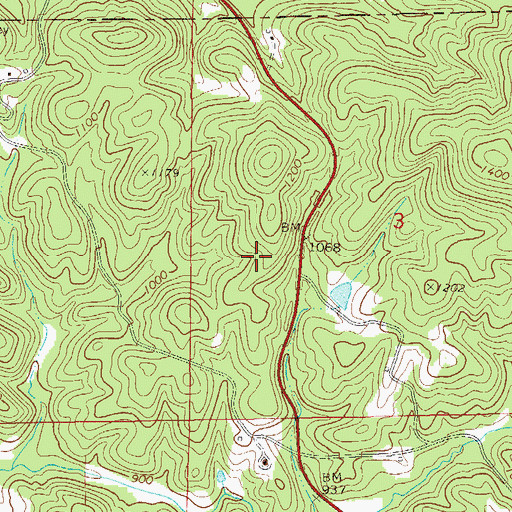 Topographic Map of Zeesman Pit, AL
