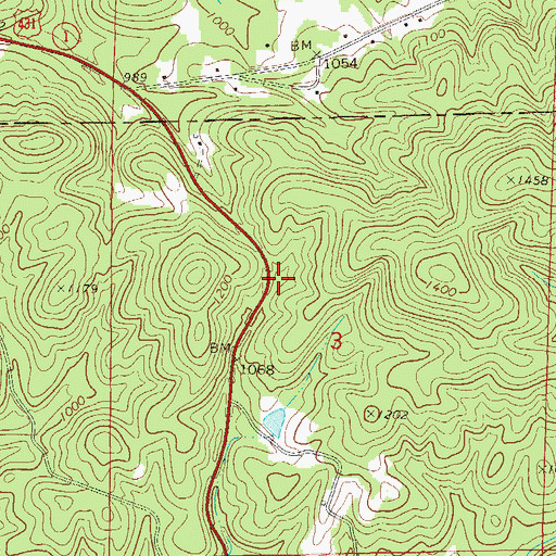 Topographic Map of Arnold Prospect, AL