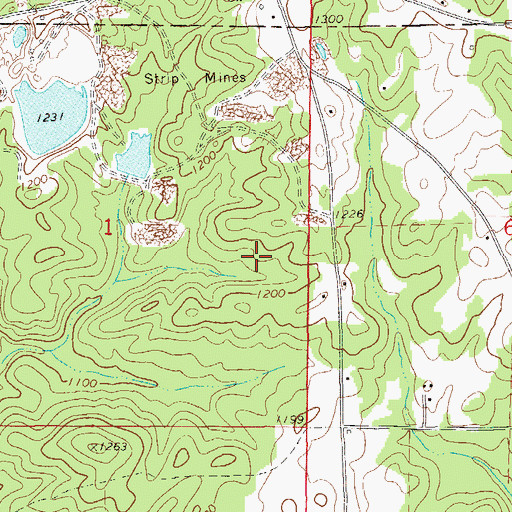 Topographic Map of Foote Prospect, AL