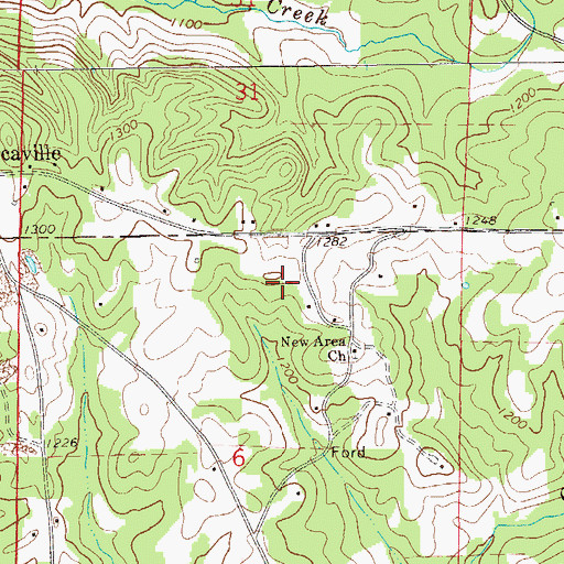 Topographic Map of Consolidated Number Four Mine, AL