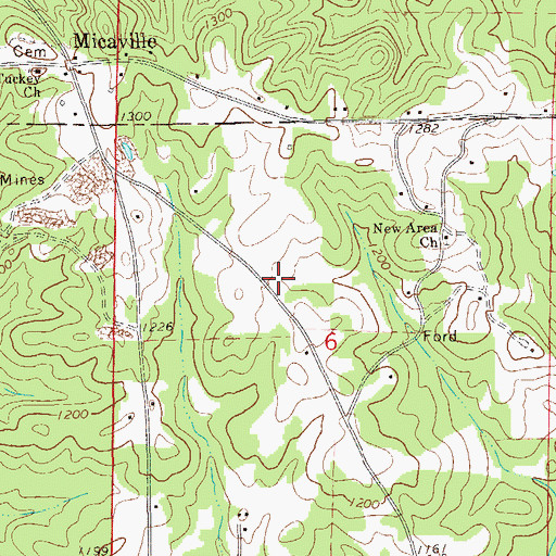 Topographic Map of Consolidated Number Five Mine, AL