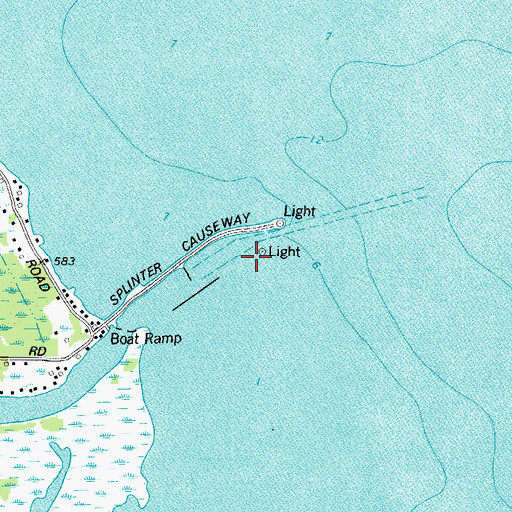 Topographic Map of South Pierh Light, WI