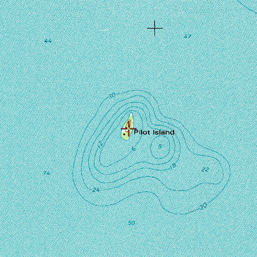 Topographic Map of Pilot Island Light, WI