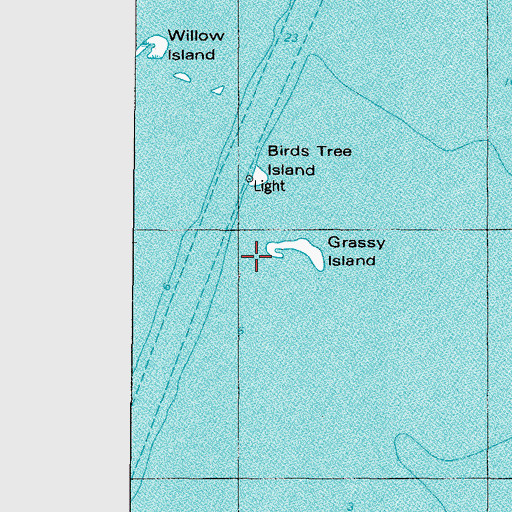 Topographic Map of Birds Tree Island, WI