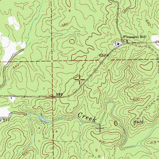 Topographic Map of Pinthlocco (historical), AL