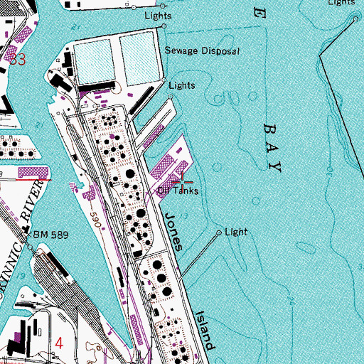 Topographic Map of South Slip Number Three, WI