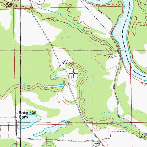 Topographic Map of Muklassa (historical), AL