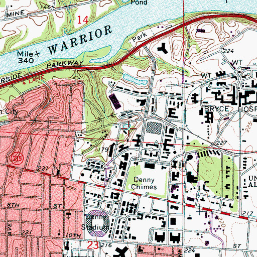 Topographic Map of Marrs Spring, AL