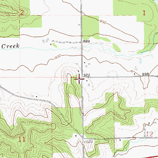 Topographic Map of Lierman School (historical), WI