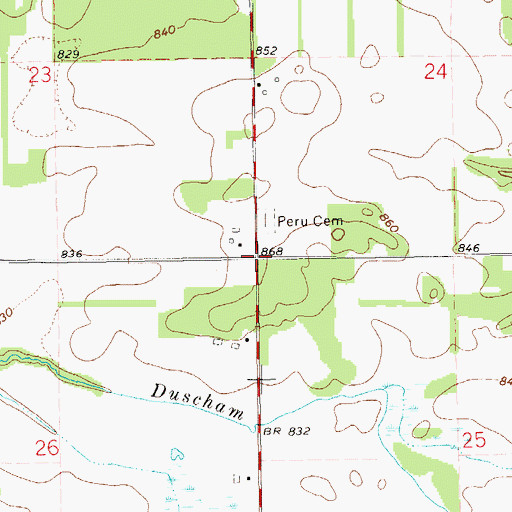 Topographic Map of Lock School (historical), WI