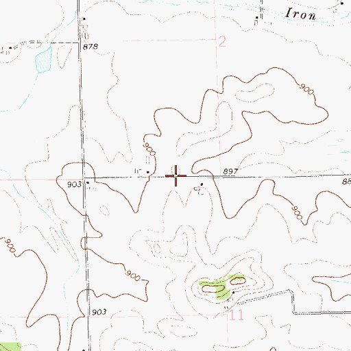 Topographic Map of Sunny Knoll School (historical), WI