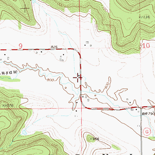 Topographic Map of Big Arkansaw School (historical), WI