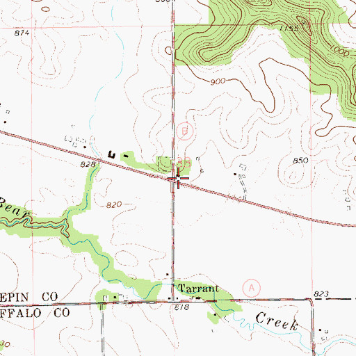 Topographic Map of Howard School (historical), WI