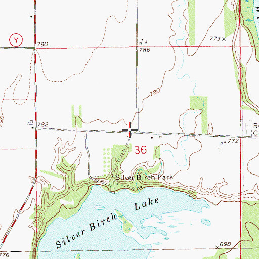Topographic Map of Marble School (historical), WI
