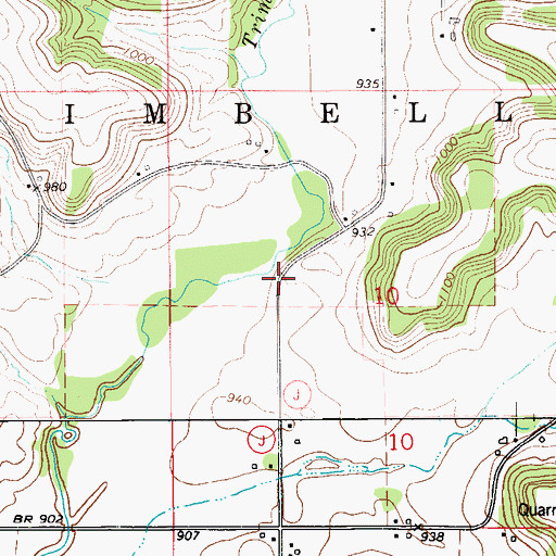 Topographic Map of Fairview School (historical), WI