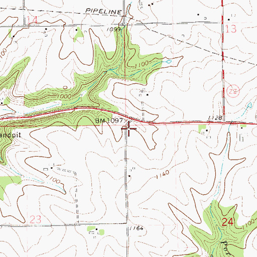 Topographic Map of Gilles School (historical), WI