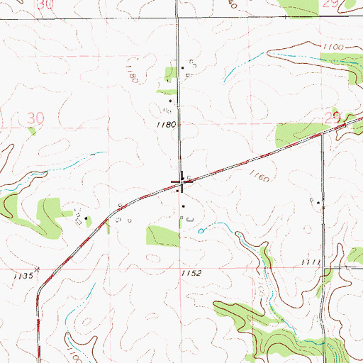 Topographic Map of Harrison School (historical), WI