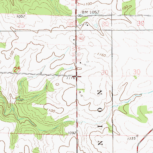 Topographic Map of Herbison School (historical), WI