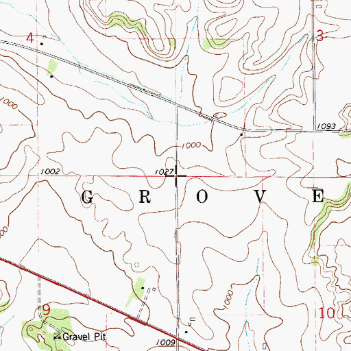 Topographic Map of Lafette School (historical), WI