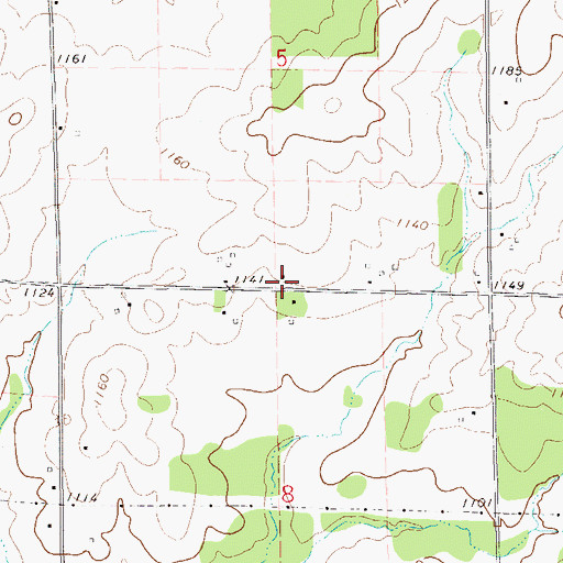 Topographic Map of Locust Grove School (historical), WI