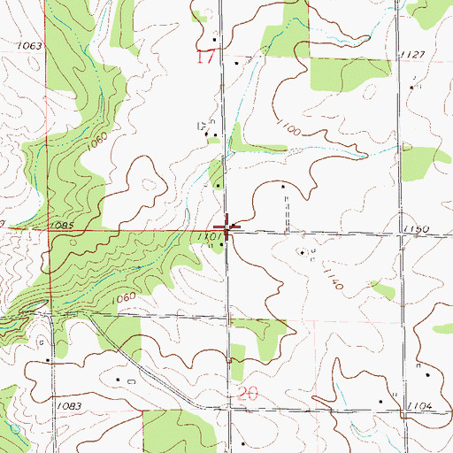 Topographic Map of Lone Balsam School (historical), WI