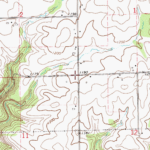 Topographic Map of Reeds School (historical), WI