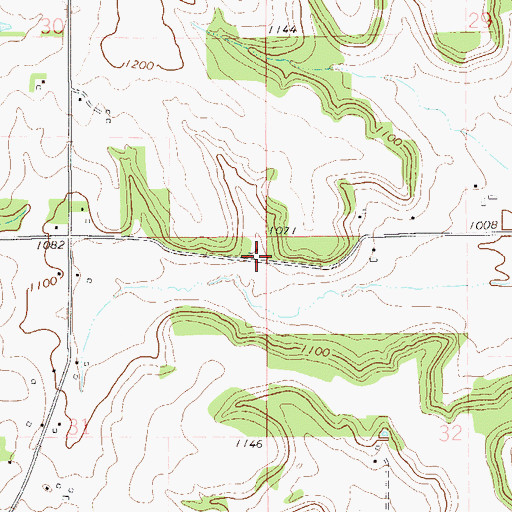 Topographic Map of Sleepy Hollow School (historical), WI