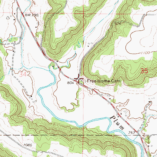 Topographic Map of Union School (historical), WI