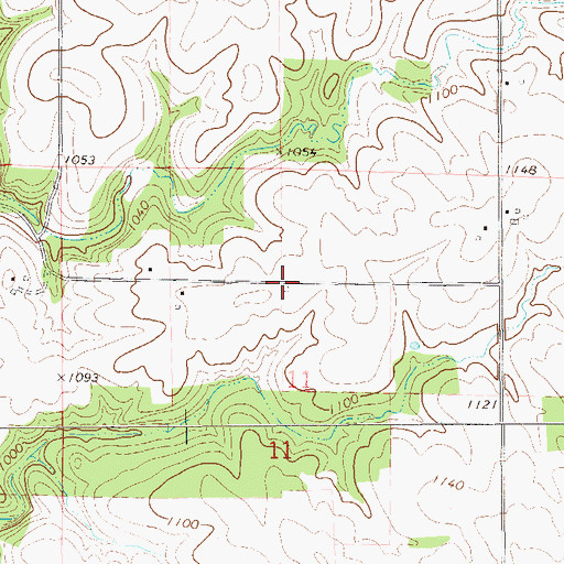Topographic Map of Wood School (historical), WI
