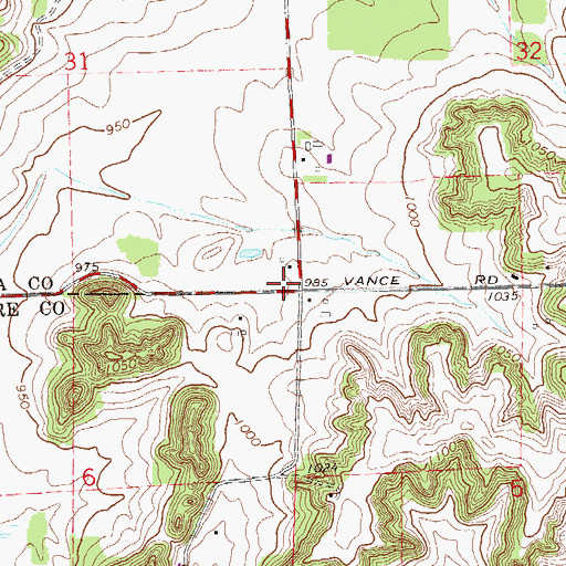 Topographic Map of Prairie View School (historical), WI
