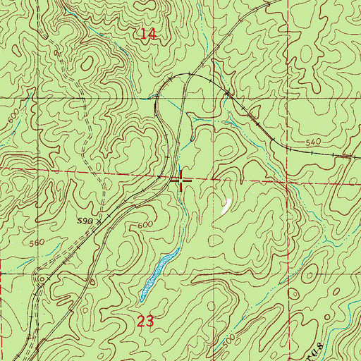 Topographic Map of Milldale (historical), AL