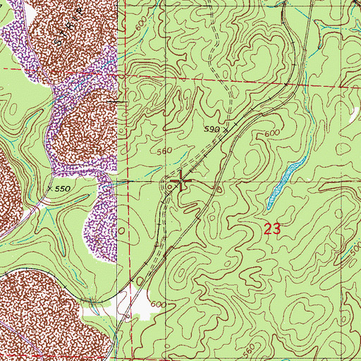 Topographic Map of Millet (historical), AL