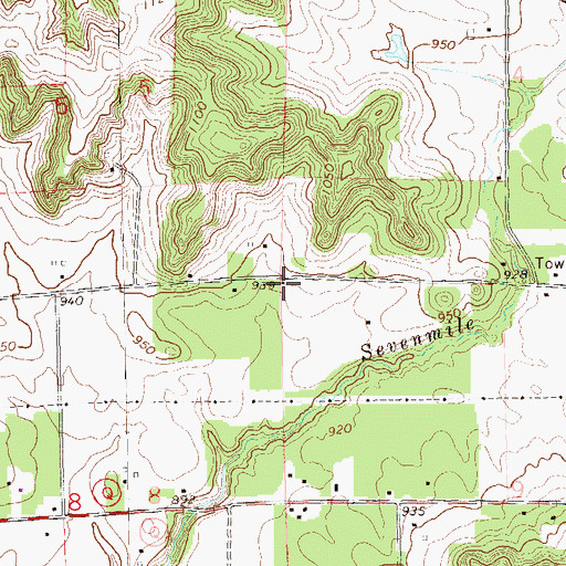 Topographic Map of Bourman School (historical), WI