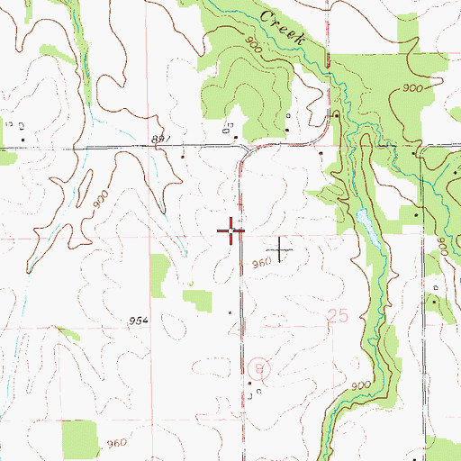 Topographic Map of Fairoak School (historical), WI