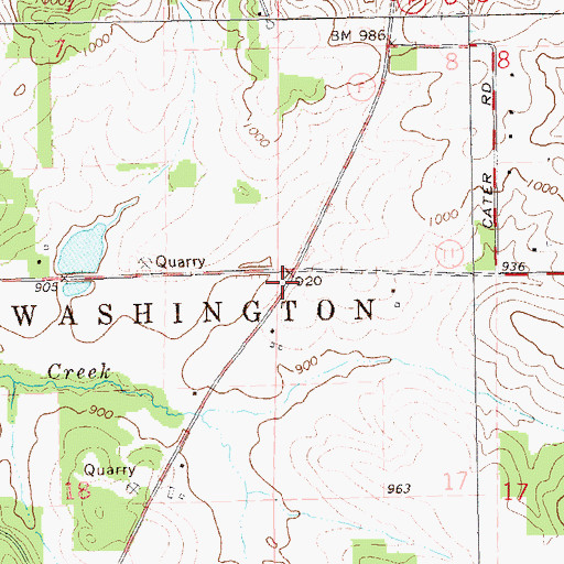 Topographic Map of Sunnyside School (historical), WI