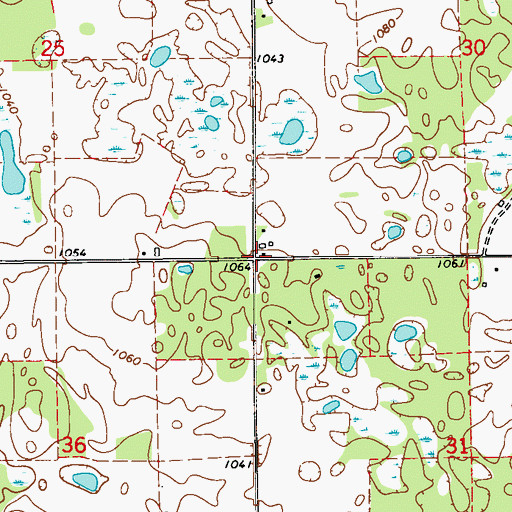 Topographic Map of Oak Knoll School (historical), WI