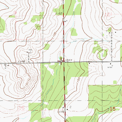 Topographic Map of Fernwood School (historical), WI