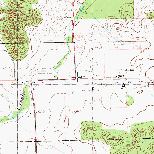 Topographic Map of Zion Church (historical), WI