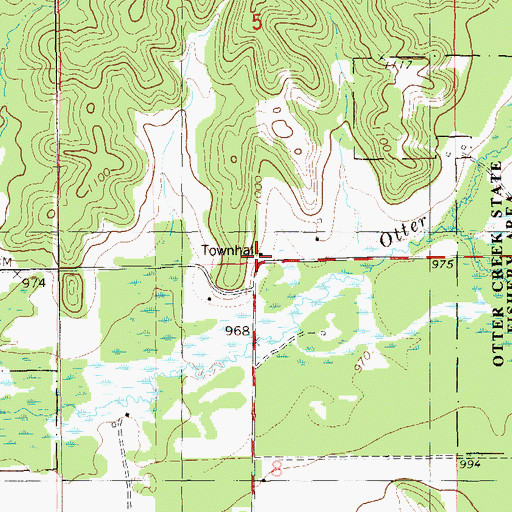 Topographic Map of Misselt School (historical), WI