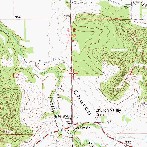 Topographic Map of Urne School (historical), WI