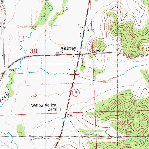 Topographic Map of Hell Hollow, WI
