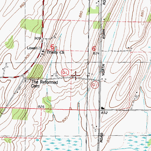 Topographic Map of Homestead School (historical), WI
