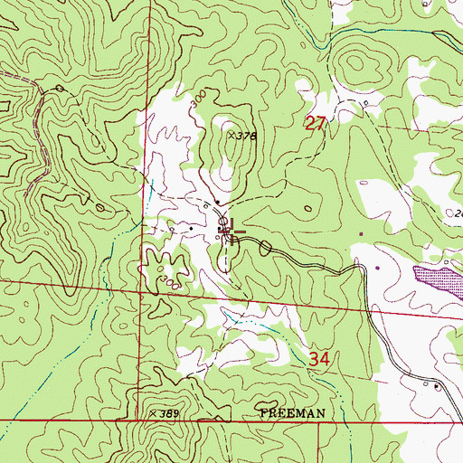 Topographic Map of Moseley (historical), AL