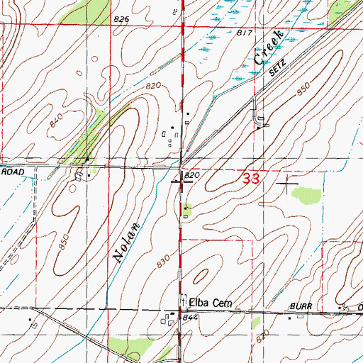 Topographic Map of Pershing School (historical), WI