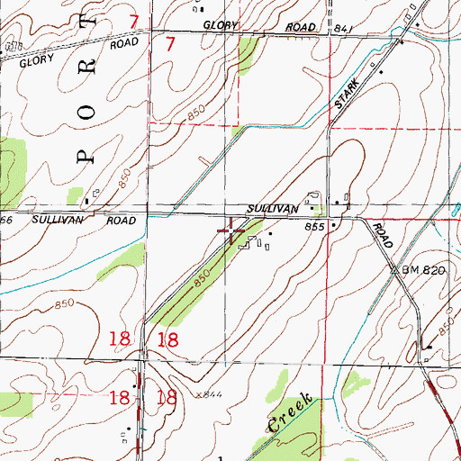 Topographic Map of Wipple School (historical), WI