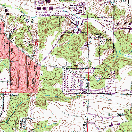 Topographic Map of Mount Pleasant Church (historical), AL