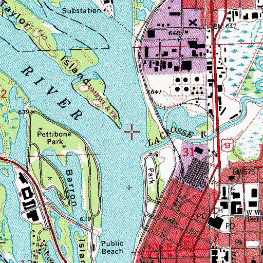 Topographic Map of Black River, WI