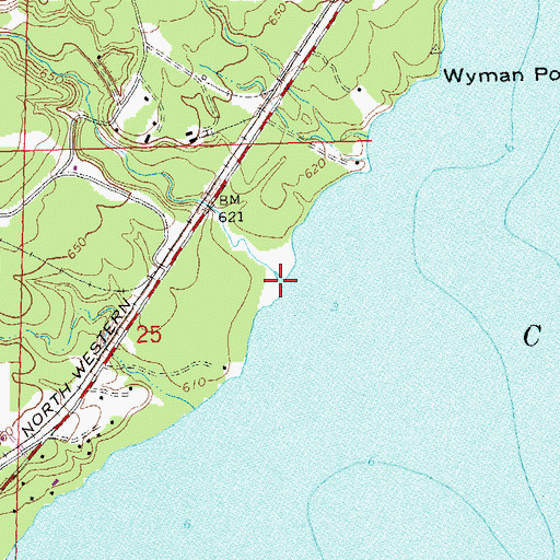 Topographic Map of Boyd Creek, WI
