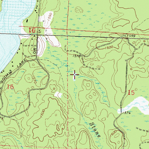 Topographic Map of Buckskin Creek, WI